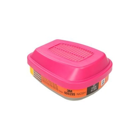 3M 3M™ 60929S Mercury Vapor/Chlorine Gas Cartridge/Filter, P100, 2/Bag 7000128249